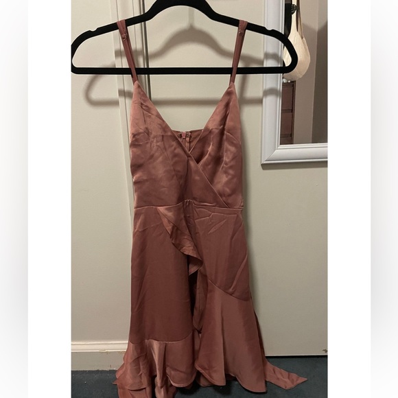 Princess Polly Dresses & Skirts - Princess Polly Dusty Pink Silk Dress